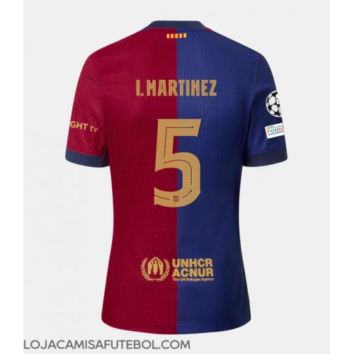 Camisa de Futebol Barcelona Inigo Martinez #5 Equipamento Principal 2024-25 Manga Curta